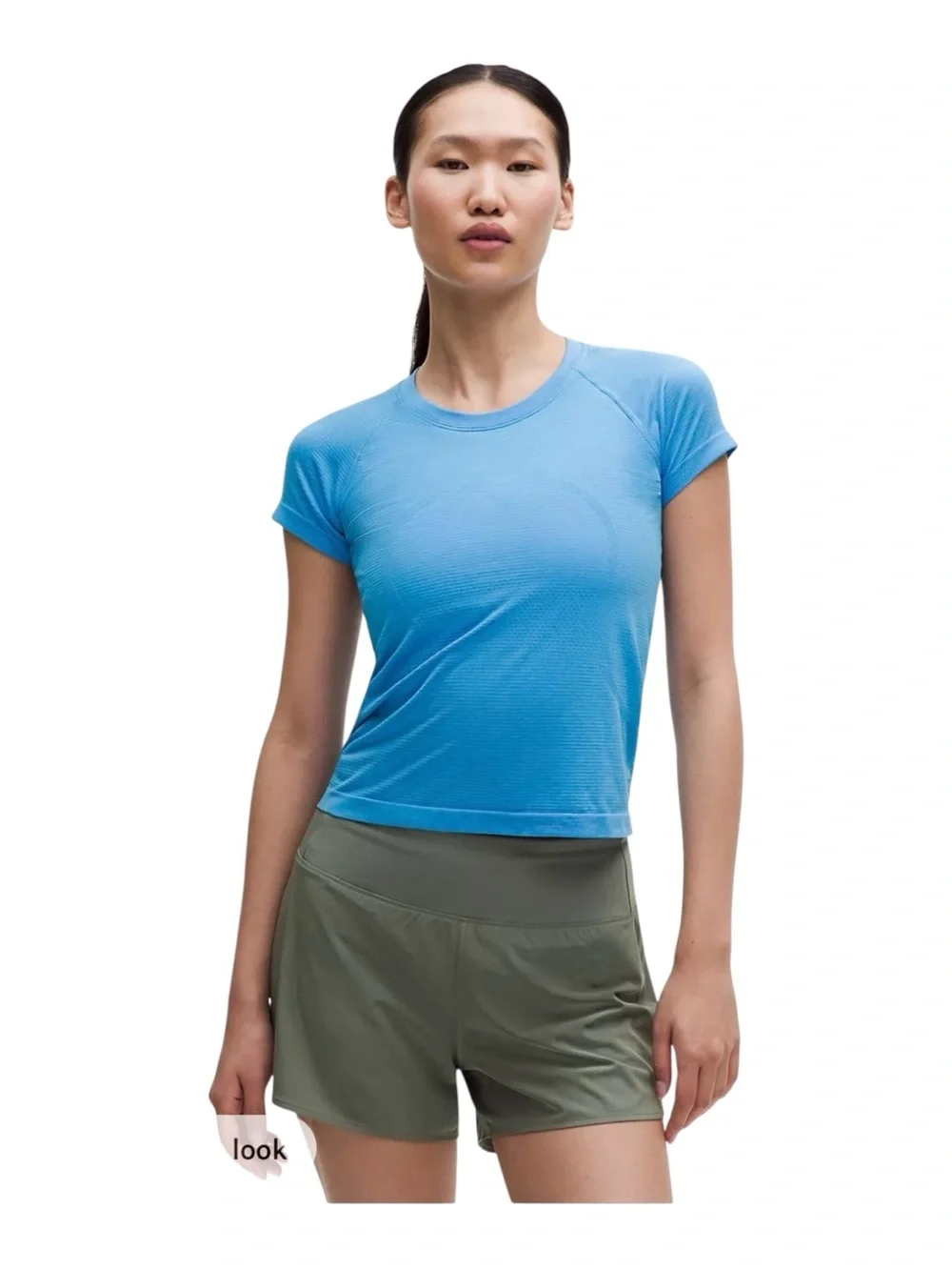 Lululemon Swiftly Tech Short Sleeve Shirt 2.0 Ocean Wave Blue Size 6 NWT